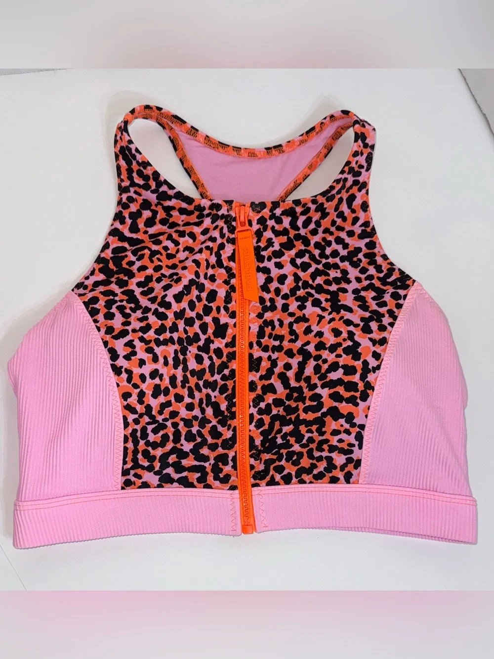 Fabletics women’s zip front  bikini top size L - Picture 2 of 9